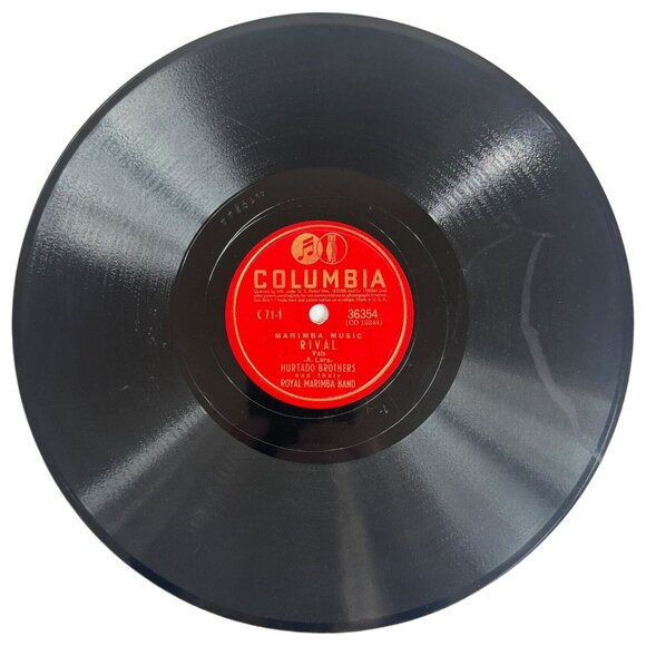 Hurtado Brothers & Royal Marimba Band Cielo De España 10in 78 RPM Columbia 36354 - Picture 3 of 5